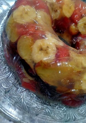 صورة لوصفة كيكة فواكه بجيلاتين 🎂🥮