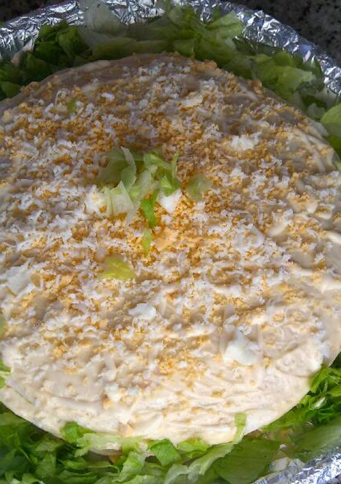 Una foto de Pastel vegetal de tortitas mexicanas
