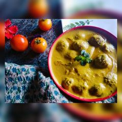 A picture of Jackfruit kofta curry.