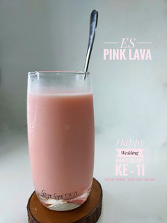 Foto resep Es Pink Lava Spesial