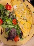 Omelete com cogumelos