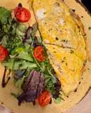 Omelete com cogumelos