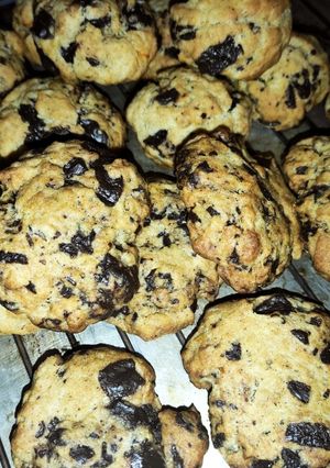 Φωτογραφία της συνταγής Νηστίσιμα cookies με κομματάκια σοκολάτας