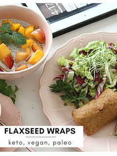 純素無麩亞麻籽卷餅早餐【影音】 的食譜成品照片