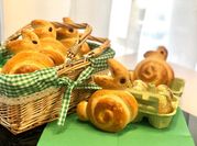 Une photo de lapin brioche
