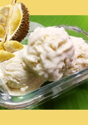 รูปของ 🍦ไอศครีมกะทิทุเรียน🍦(สูตรโฮมเมด)