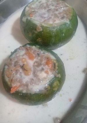 Una foto de Zapallitos rellenos