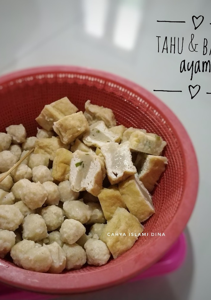 Foto resep Tahu & bakso ayam
