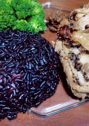 รูปของ อกไก่พริกไทยดำข้าวยังจะดำอี๊กกกกก(ไมโครเวฟ)