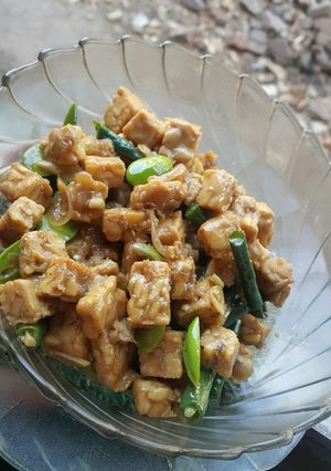 Foto resep Tumis Tempe Kacang Pete simple
