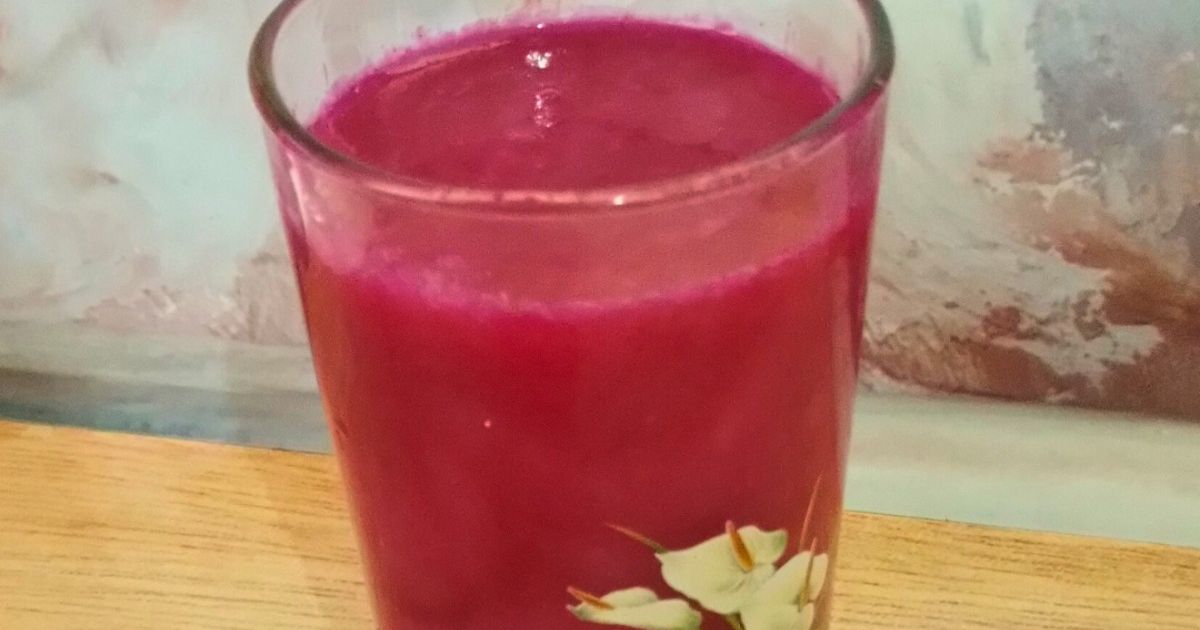 Cold Pressed Juice Buah Naga dan Jambu Biji