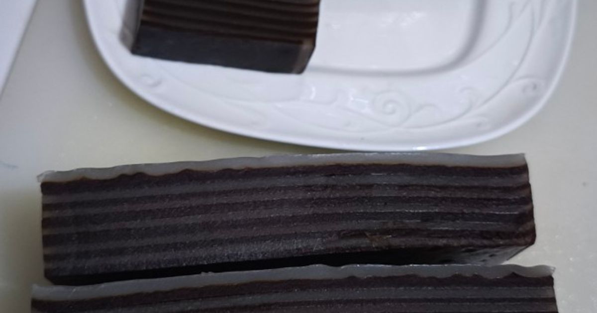 Kue lapis coklat vanilla