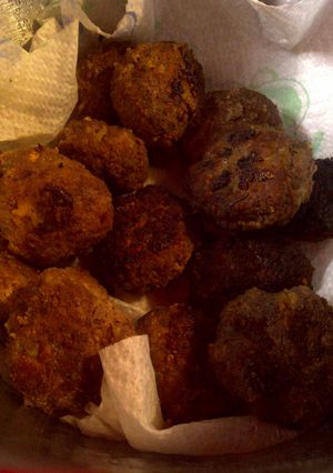 A picture of Frikadellen, Meat Dumplings.