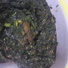 Okazi soup A picture of Okazi soup.
