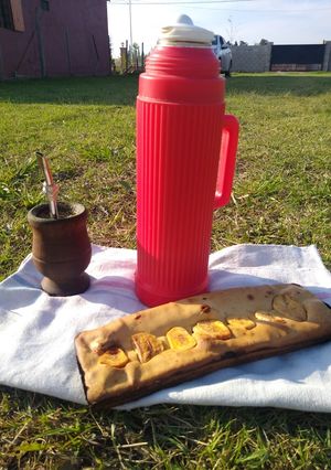 Una foto de Budín de limón y frutos secos