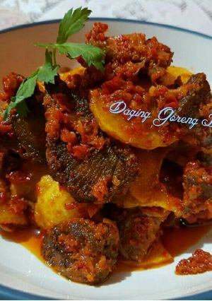 Foto resep Daging Goreng Balado #kitaberbagi