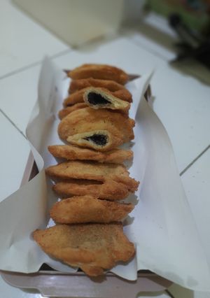 Foto resep Roti goreng coklat lumer, takaran sendok