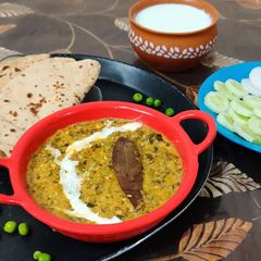 Methi Malai Matar A picture of Methi Malai Matar.