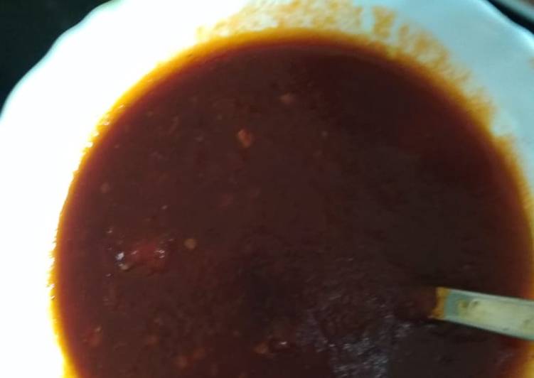 Steps to Prepare Any-night-of-the-week Tomato chutney with jaggery