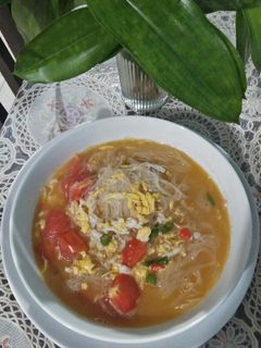 Foto resep Bihun kuah tomat segar