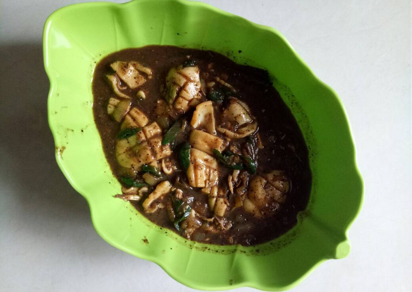 Cumi dengan lada hitam