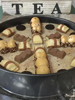 Una foto de Tarta kinder sin horno