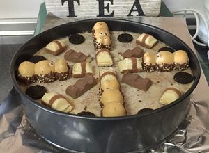 Una foto de Tarta kinder sin horno