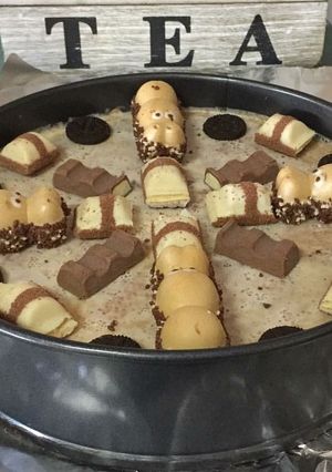 Una foto de Tarta kinder sin horno