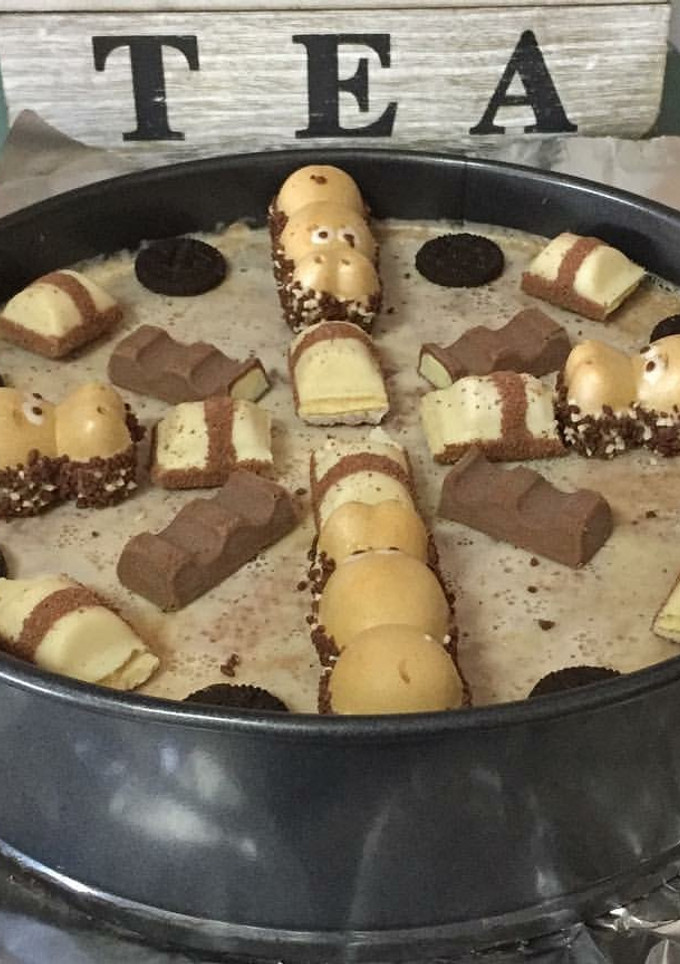 Una foto de Tarta kinder sin horno