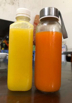 Hình của món Nước ép dứa táo.