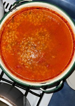 Una foto de Sopa de pasta