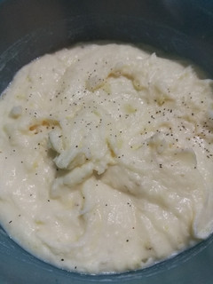 Una foto de Puré de papa cremoso con queso