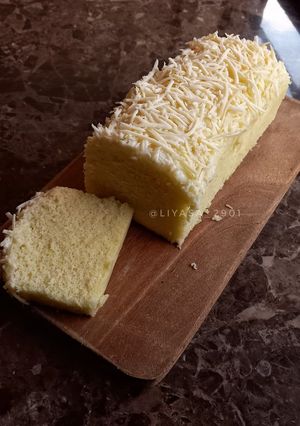 Foto resep #36. Bolu Susu Kukus+Vla Keju (Lembut, 2 Telur)