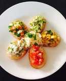 Bruschetta (Different toppings)