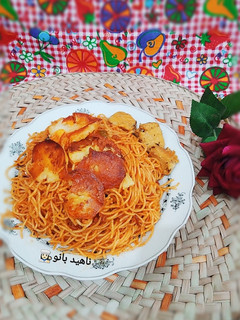 عکسی از دستور پاستا با کدو سبز 🍝