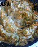 Relleno de calabaza con pencas y arroz