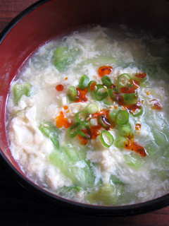 A picture of Lettuce & Egg Soup.