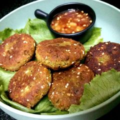 A picture of Matar Paneer Kababs.