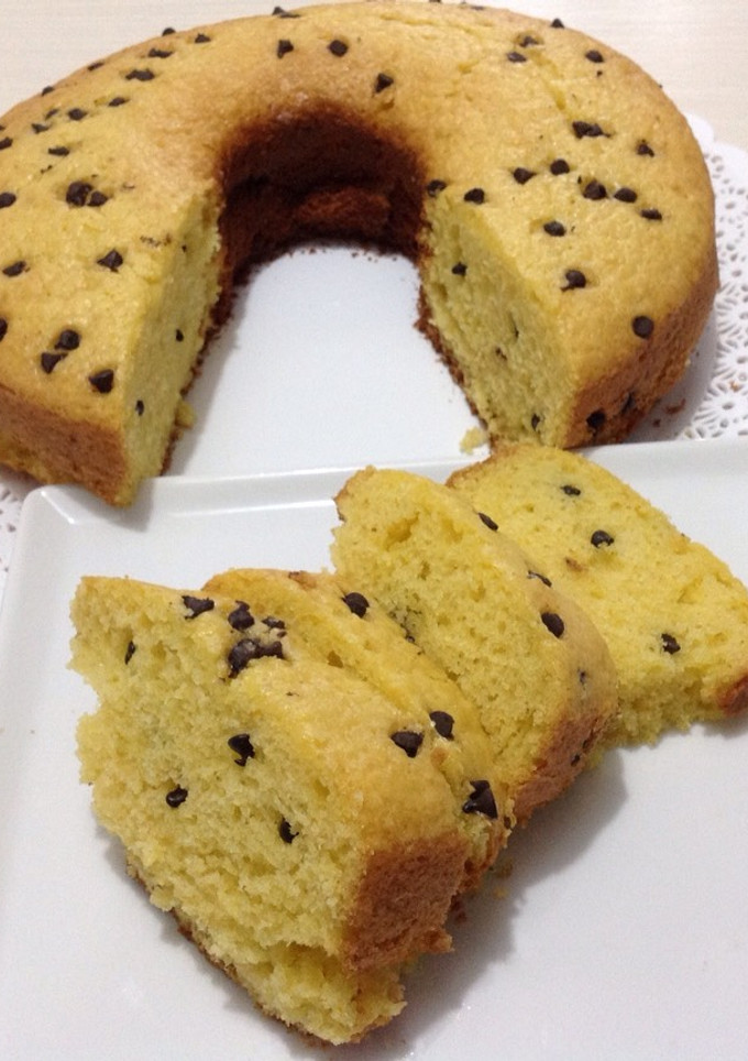 Una foto de Budín de mandarina con chips de chocolate