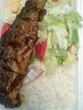 Trucha a la plancha con ensalada