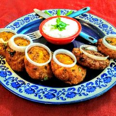 A picture of Dahi ke kebab.