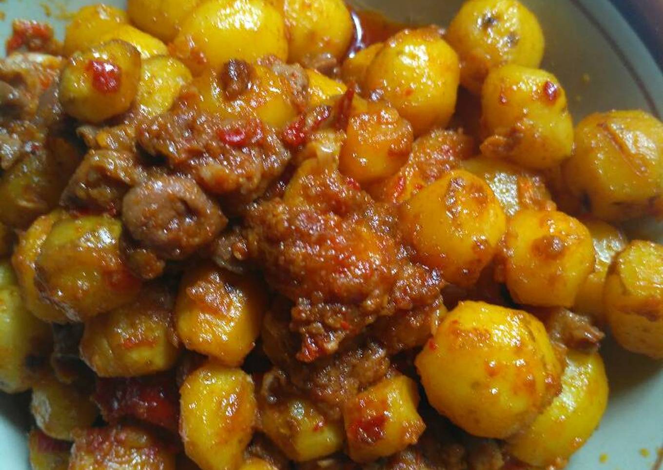 Bagaimana Menyiapkan Kentang mini balado, Menggugah Selera