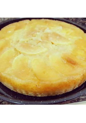 Una foto de Tarta invertida de manzanas 🍎