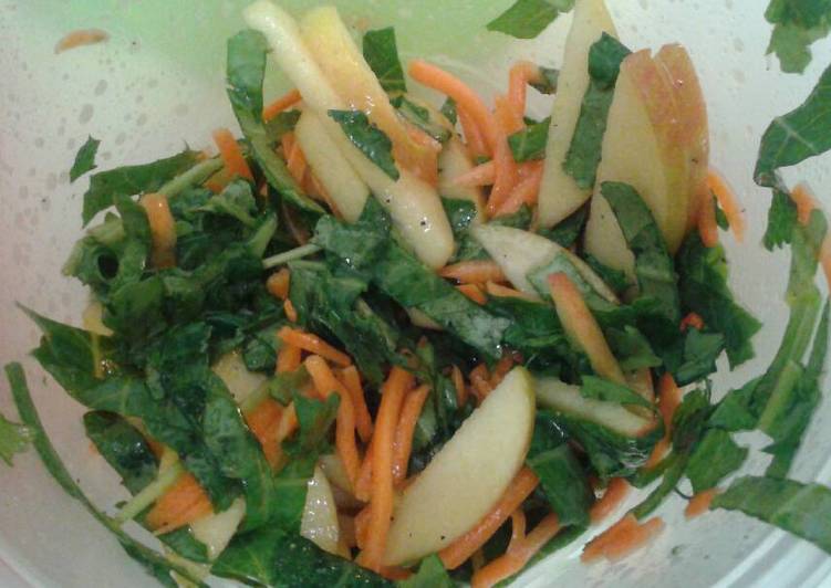 Guide to Prepare Kale Apple Slaw in 19 Minutes for Family