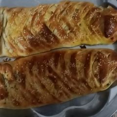 A picture of Cheese chicken bread recipe.
