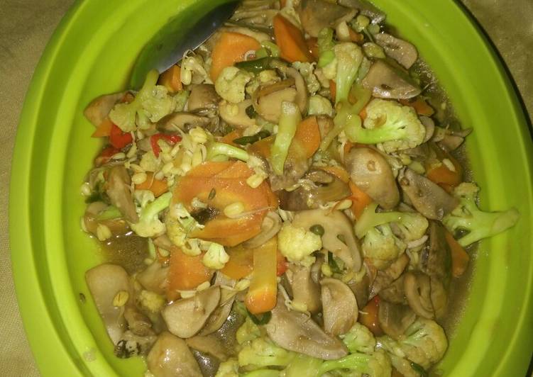 Oseng jamur bulet