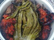 Una foto de longaniza asada