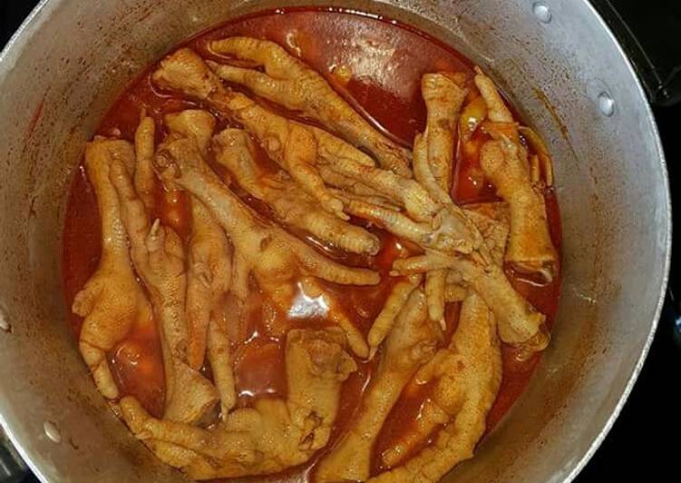 Easiest Way to Prepare Homemade Chicken feet stew