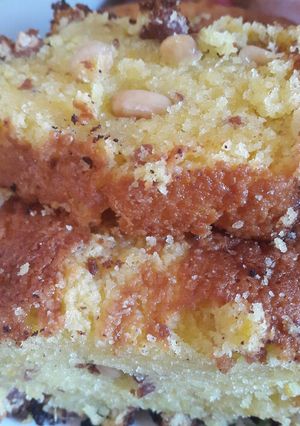 Una foto de Budín de naranja y maní