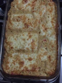 Una foto de Budín o torta de coliflor